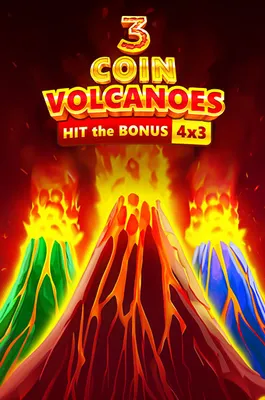 3 Coin Volcanoes tragamonedas explosiva F62 COM
